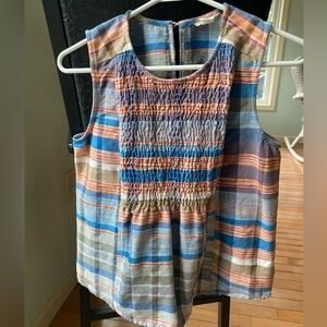 LNC Caslon Smocked Sleeveless top